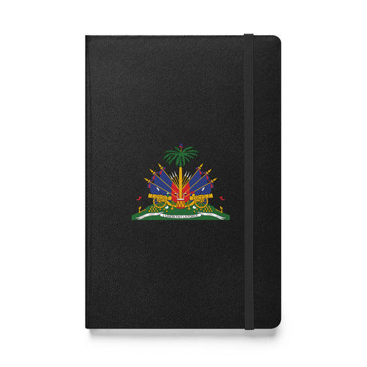 Hardcover bound notebook Haiti Emblem